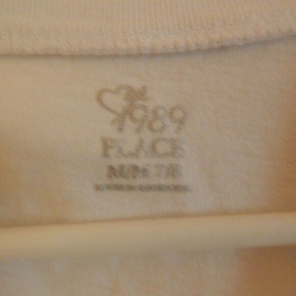 CHILDREN'S PLACE girl's medium 7/8 beach island time emoji graphic t-shirt - Picture 5 of 9